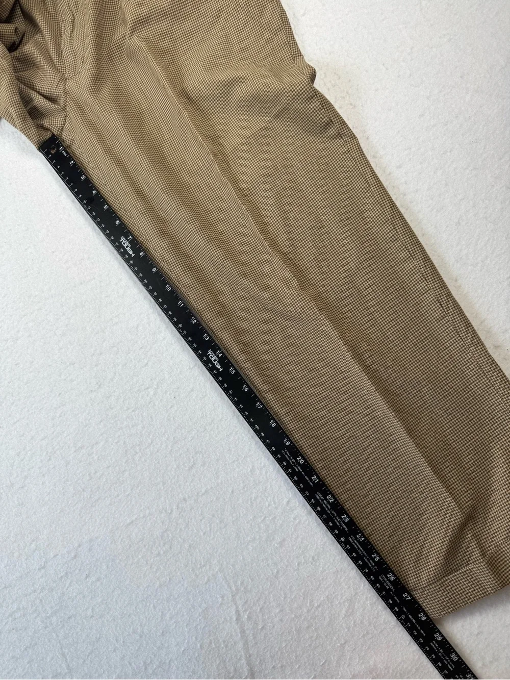 Polo Ralph Lauren Brown Houndstooth Pleated Cuffed‎ Dress Pants